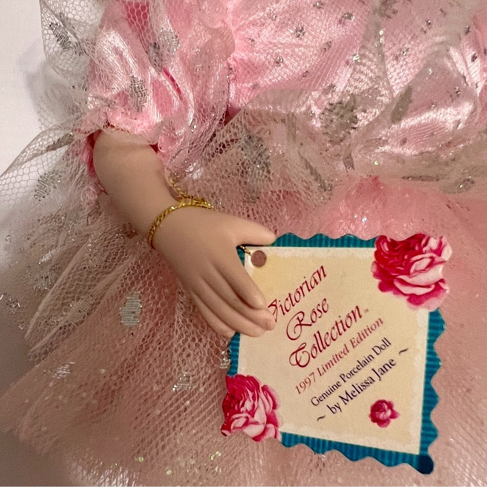 Victorian Rose 1997 Brass Key Porcelain Ballerina 16" Melissa Jane Limited Ed - Picture 3 of 16